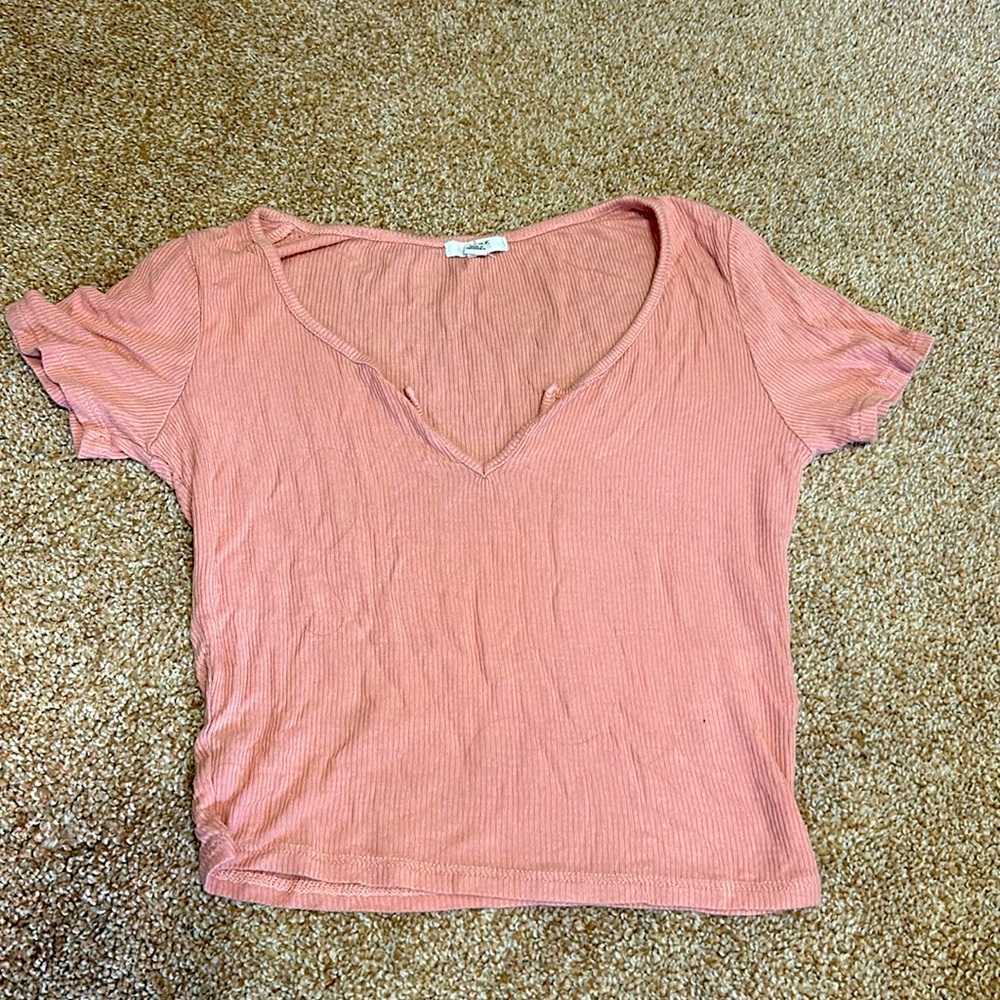 Cropped Ribbed Tshirt